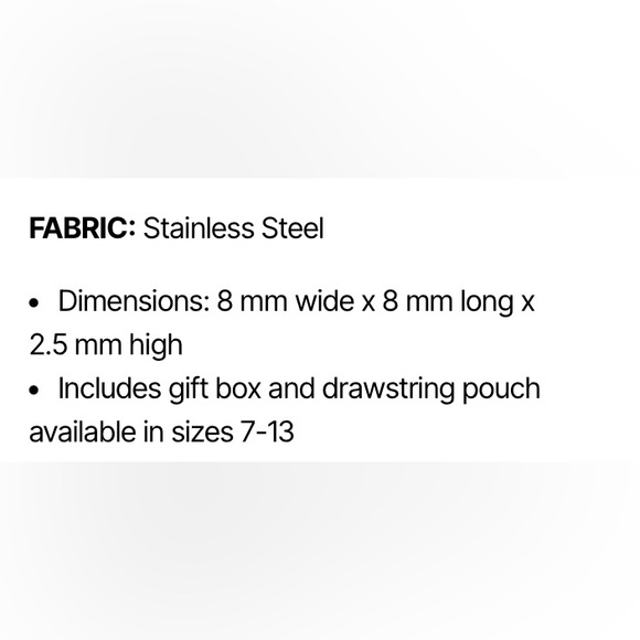 NWT Men's Stainless Steel Band - Picture 5 of 5